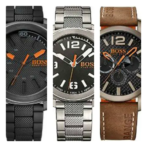 hugo boss orange stainless steel watch
